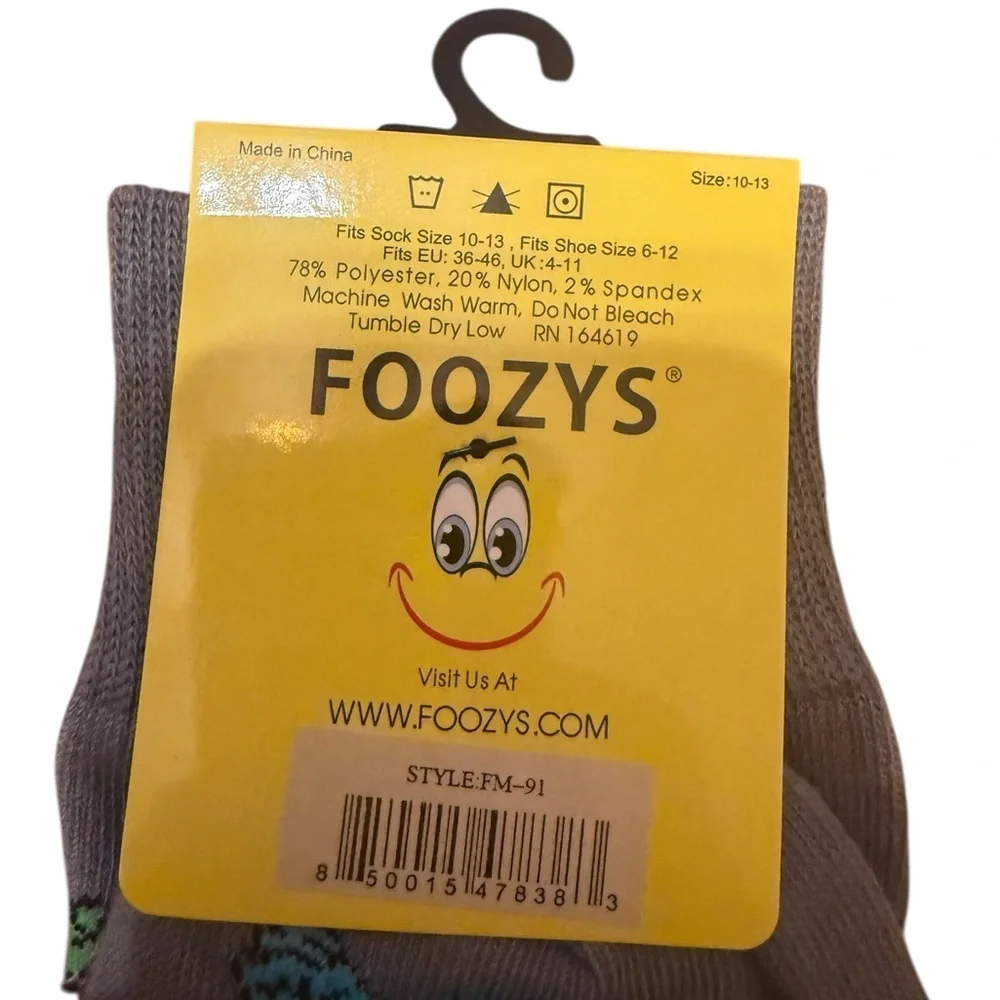 Foozys men’s fun socks 6 pairs size 11-13